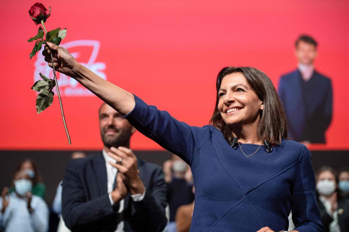 La candidata de los socialistas franceses, Anne Hidalgo.