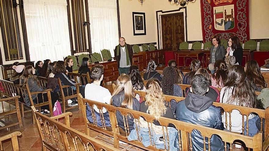 Visita de estudiantes alemanes al Ayuntamiento