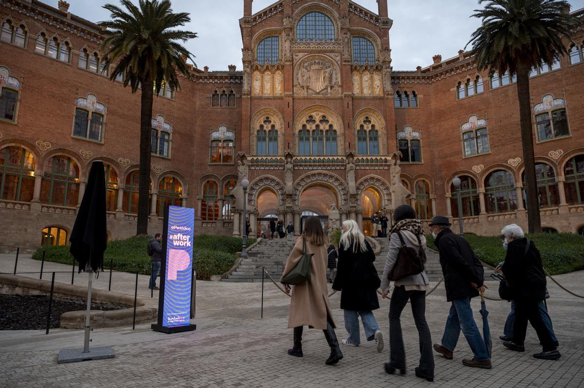 Entrada del recinto modernista de Sant Pau