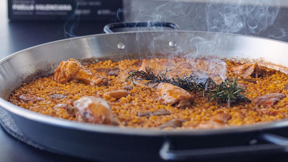 Paella valenciana en vitrocerámica (a mi manera) 