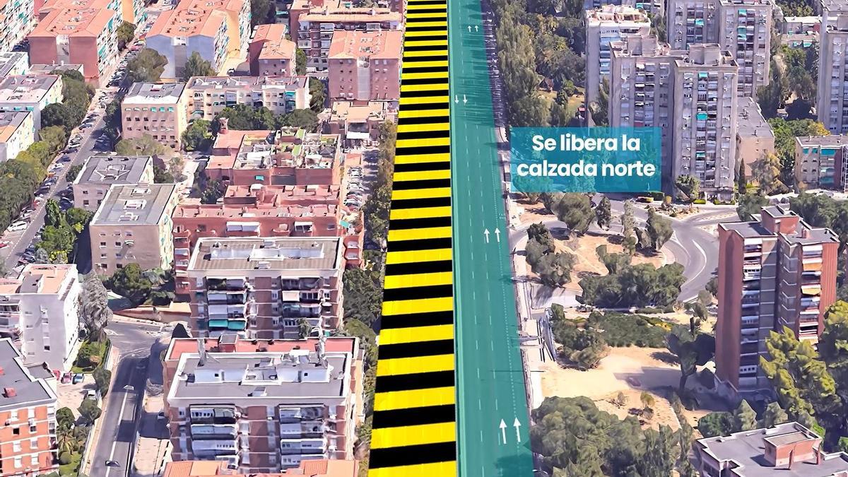 El tráfico de la A-5 se desvia a la parte sur, sentido Madrid, el próximo lunes