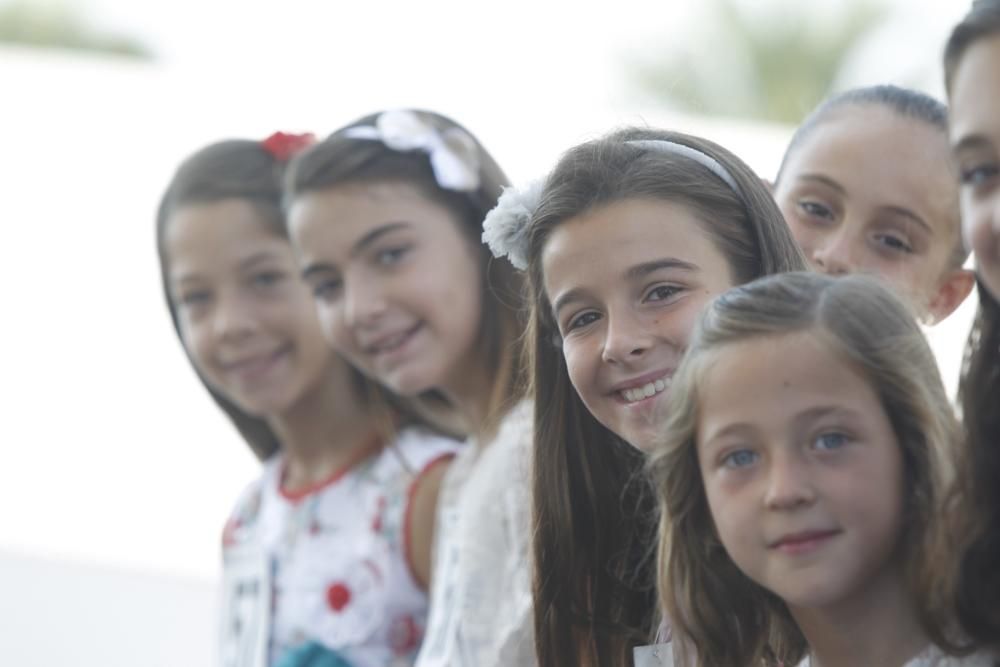 Las candidatas a la Corte de Honor Infantil, en l'Oceanogràfic