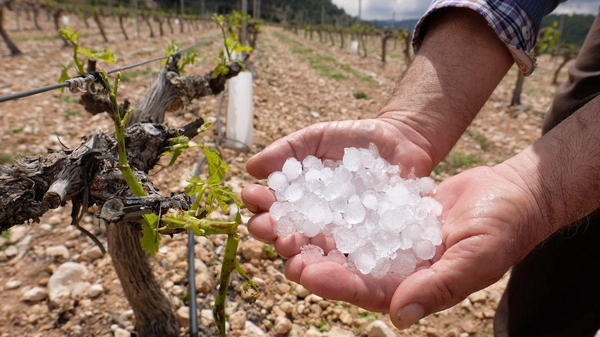 Imagen de archivo: Granizada en el interior de Castellón