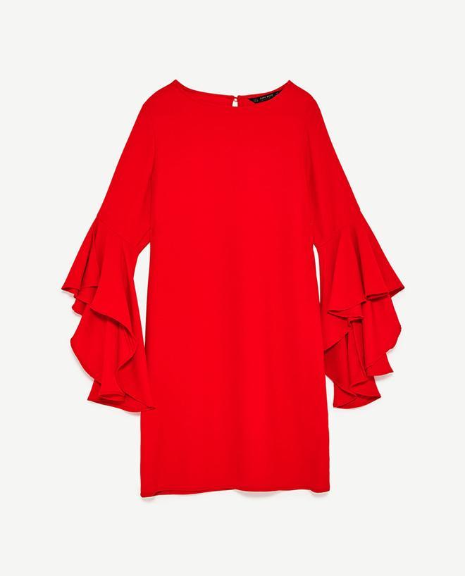 Tentaciones de nueva colección: Vestido con volantes de Zara