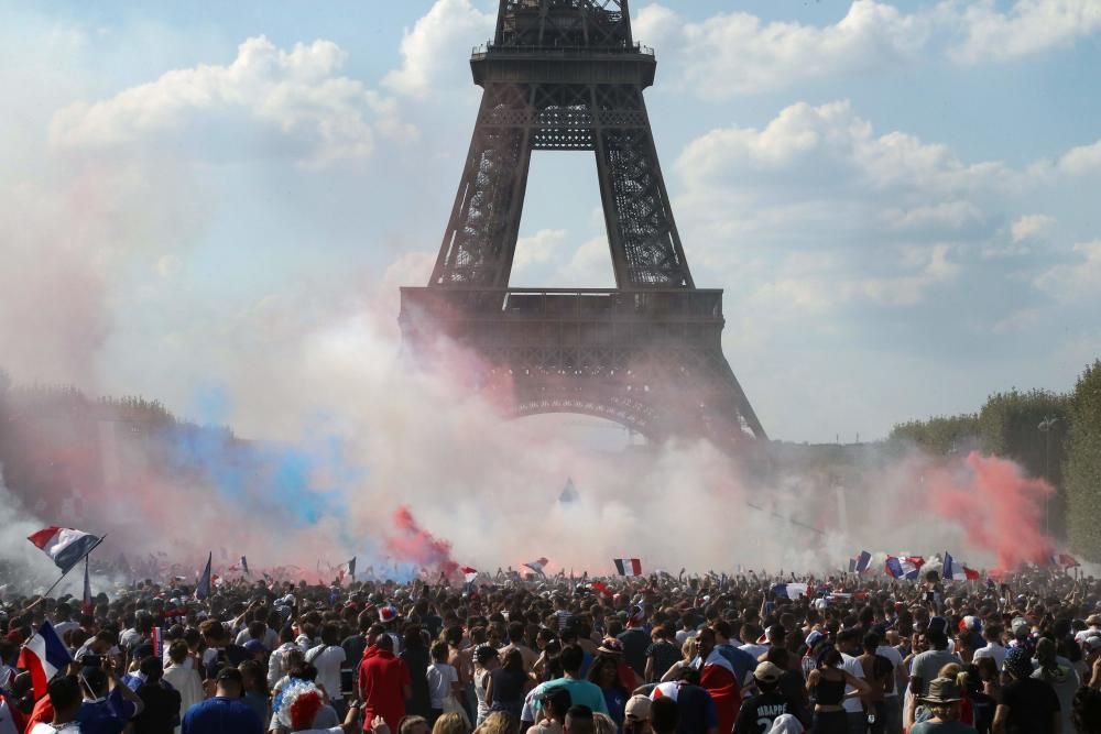 París vibra con la victoria de Francia en el Mundial