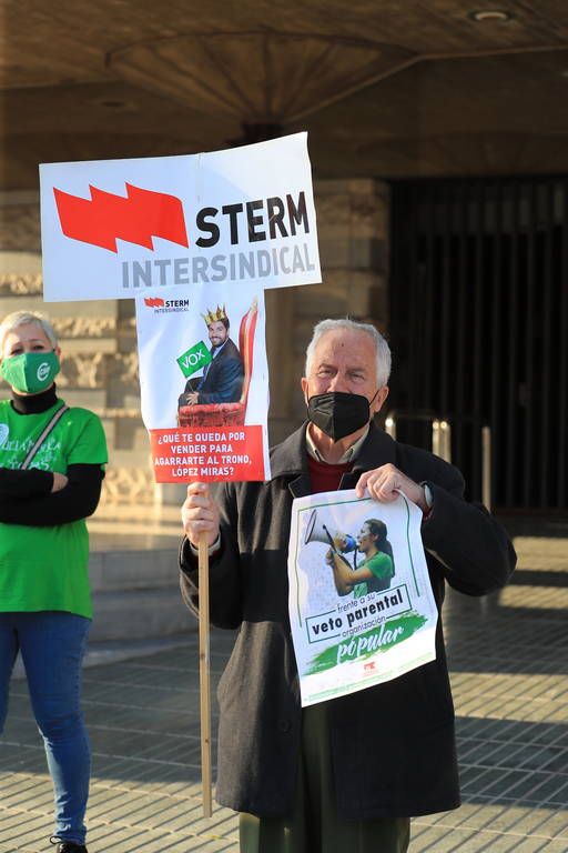 Protesta de la Marea Verde en Cartagena