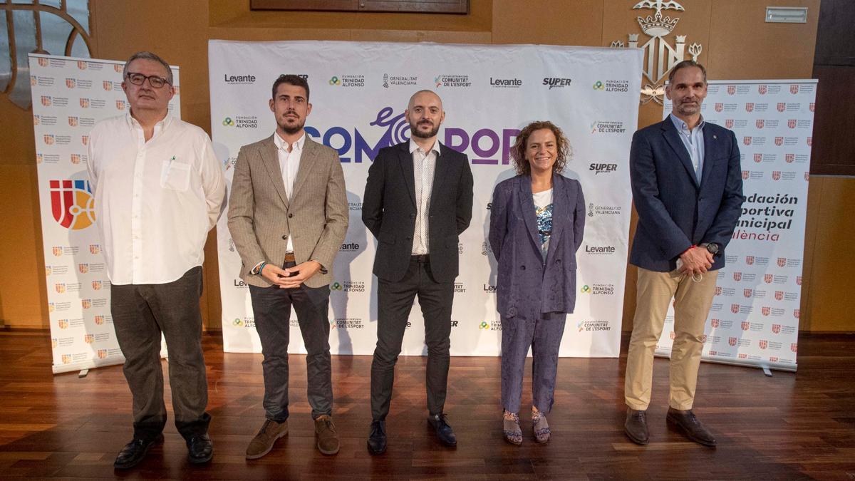 Luis Barona, Daniel Olmos, Rafa Marín, Pilar Bernabé y Víctor Luengo, en #SomEsport.