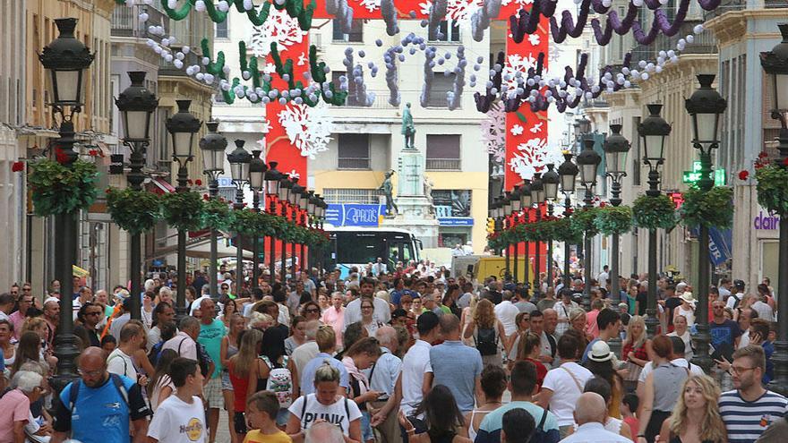 La calle Larios en la pasada Feria de Málaga.