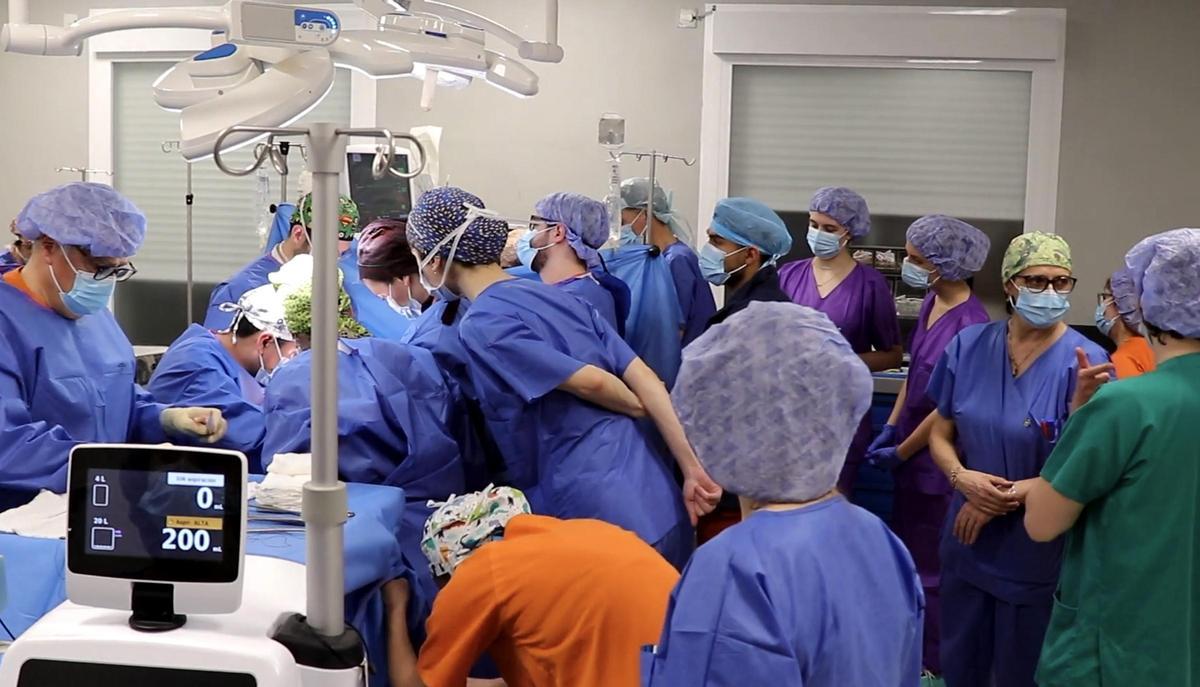 El Hospital de La Princesa ha movilizado a más de 100 profesionales para coordinar la donación de nueve órganos de un solo paciente.