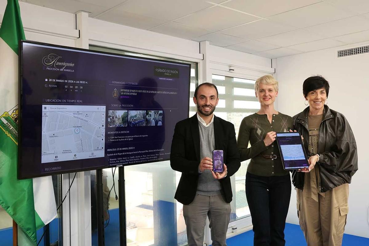 Presentación de la web de la Semana Santa de Marbella.