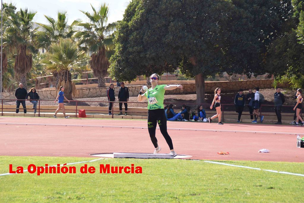 Regional absoluto y sub-23 de atletismo en Lorca (I)