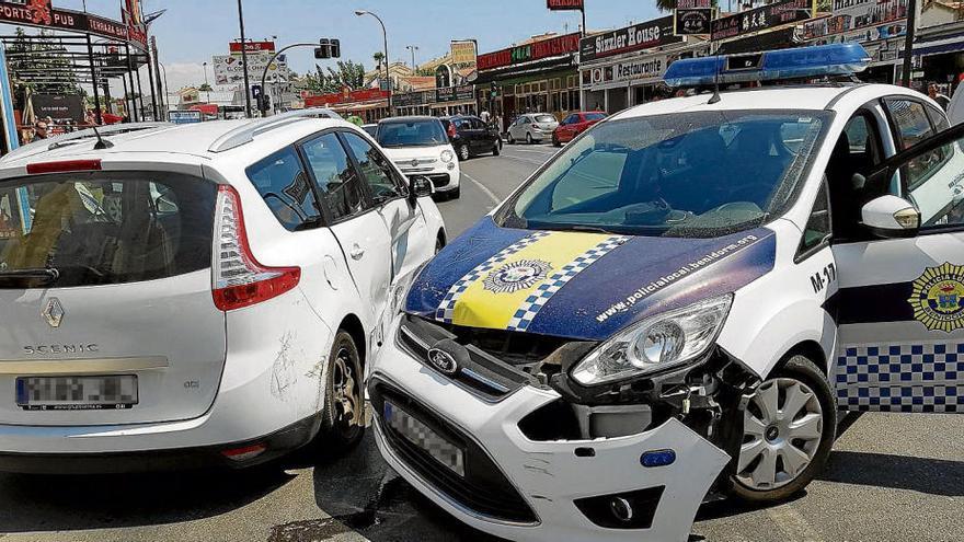 La Policía Local intercepta en Benidorm a un ladrón a la fuga disparándole 4 tiros a las ruedas