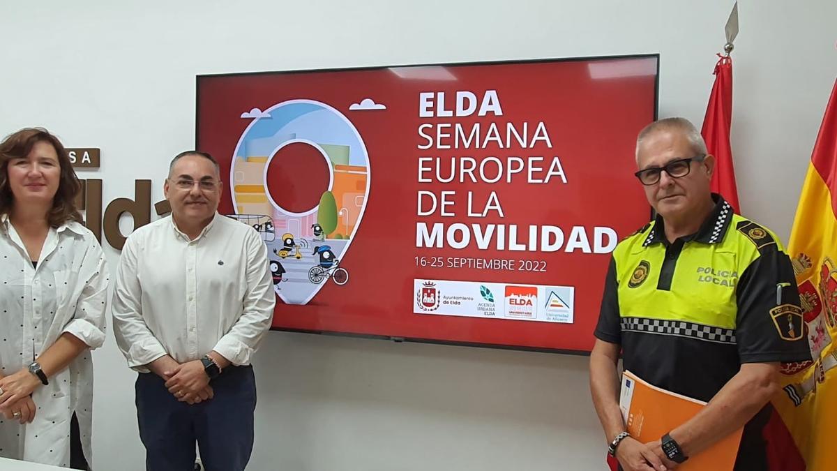 La presentación en Elda de la Semana Europea de la Movilidad.