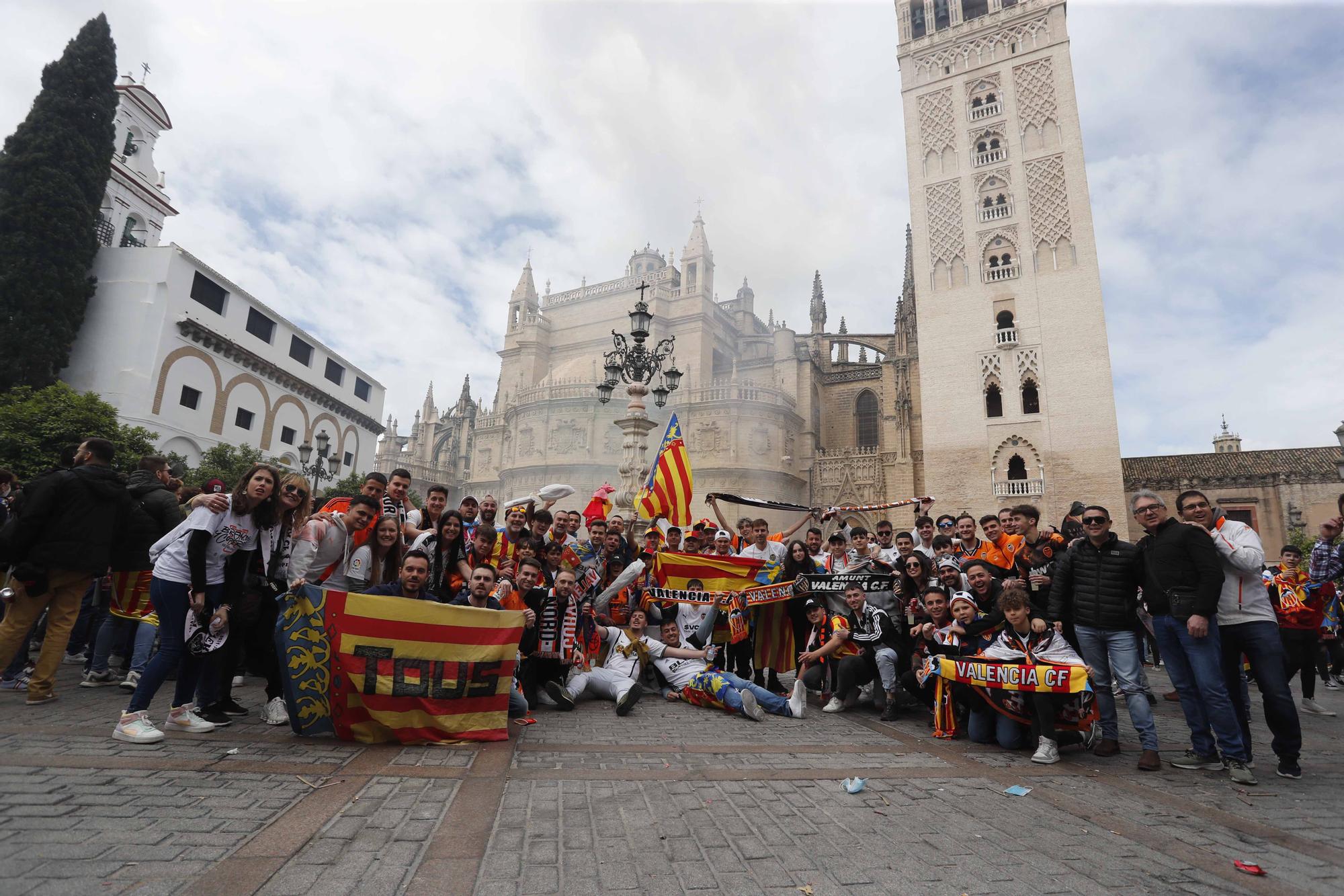 El valencianismo toma Sevilla: así está la ciudad