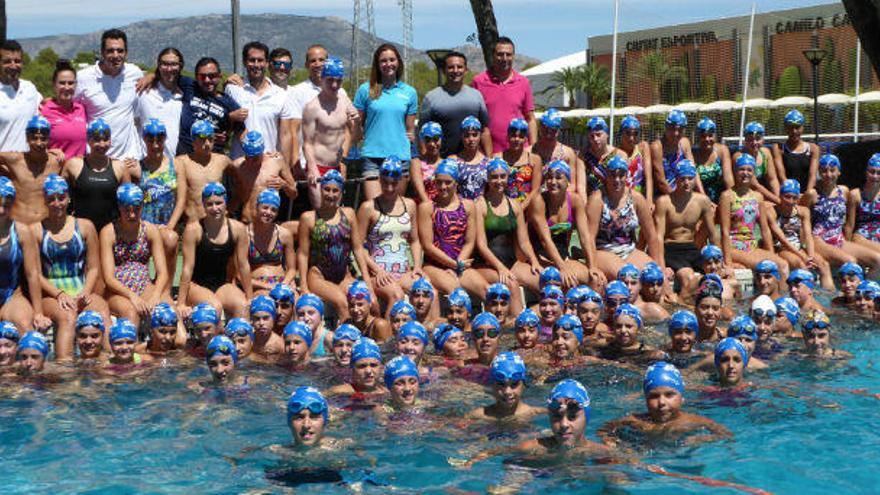 La nadadora Melani Costa, en su campus de La Nucía