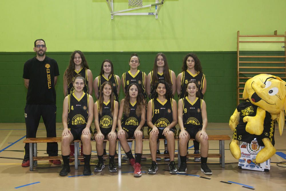 Equipos del club de baloncesto de Xirivella.