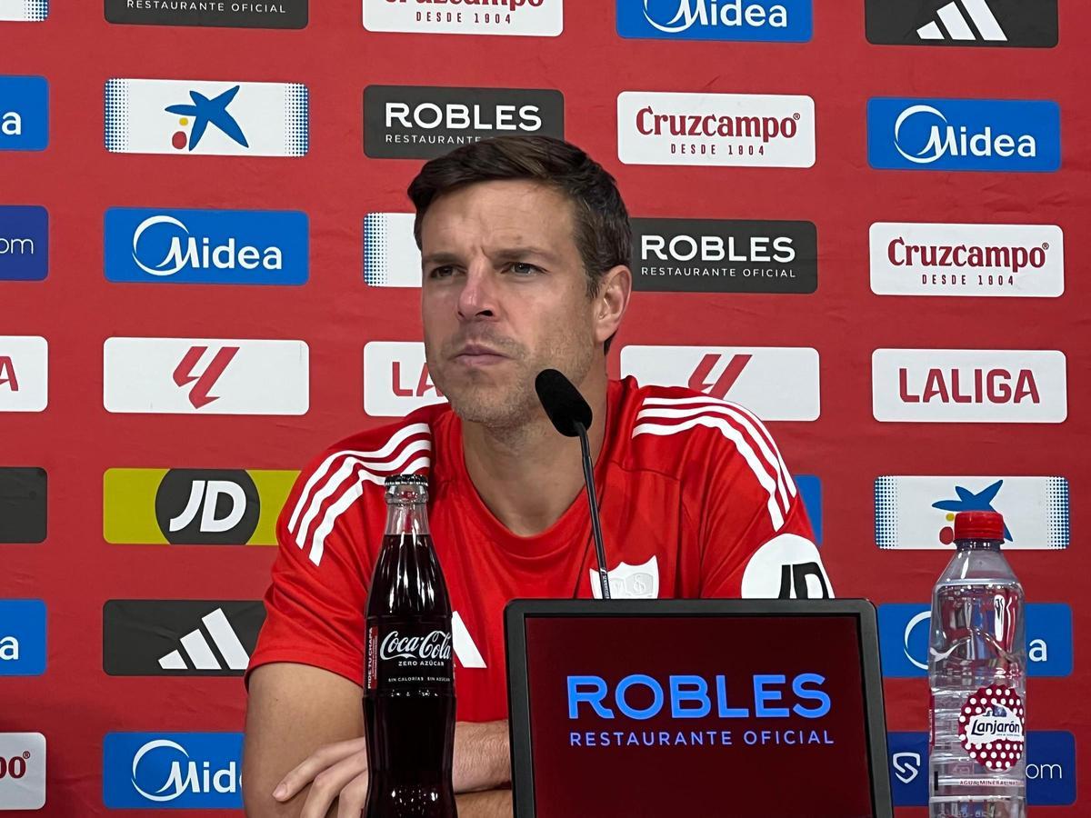 César Azpilicueta, en la rueda de prensa intersemanal previa al Sevilla-Real Sociedad