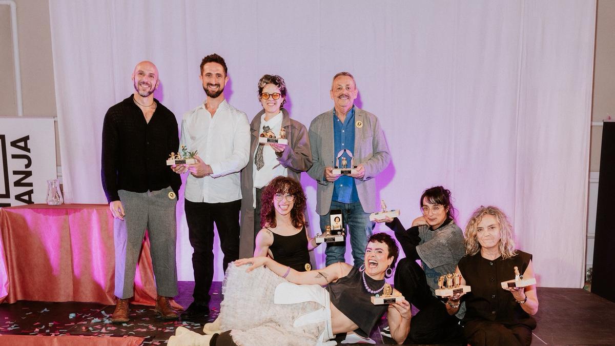 Los premiados en el evento.