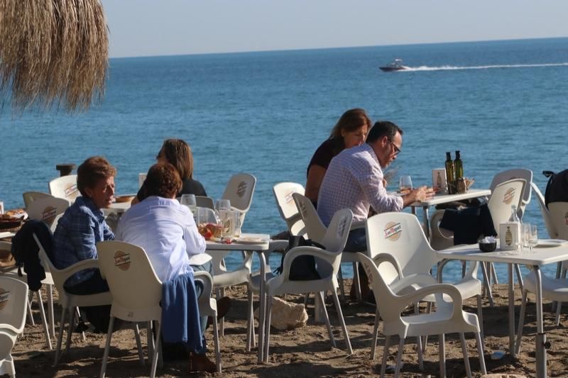 Calma tras el temporal en Málaga