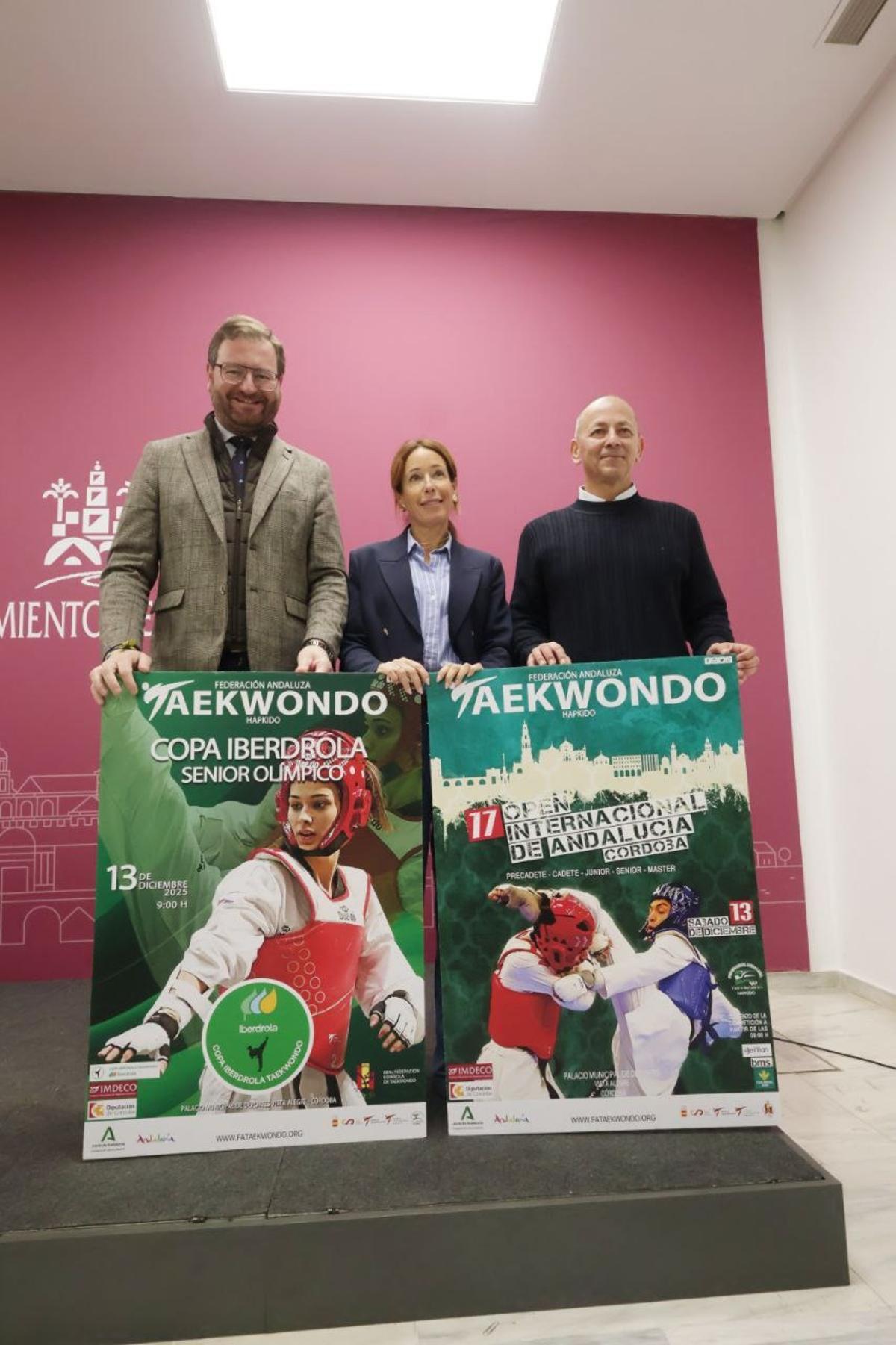 Antonio Martín, Marian Aguilar y José Toledano, en la presentación del evento.