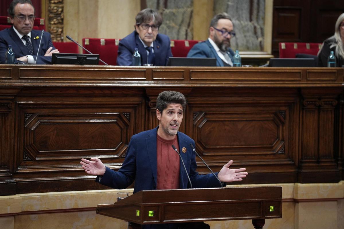 El portavoz de los Comuns en el Parlament, David Cid, en una imagen de archivo.