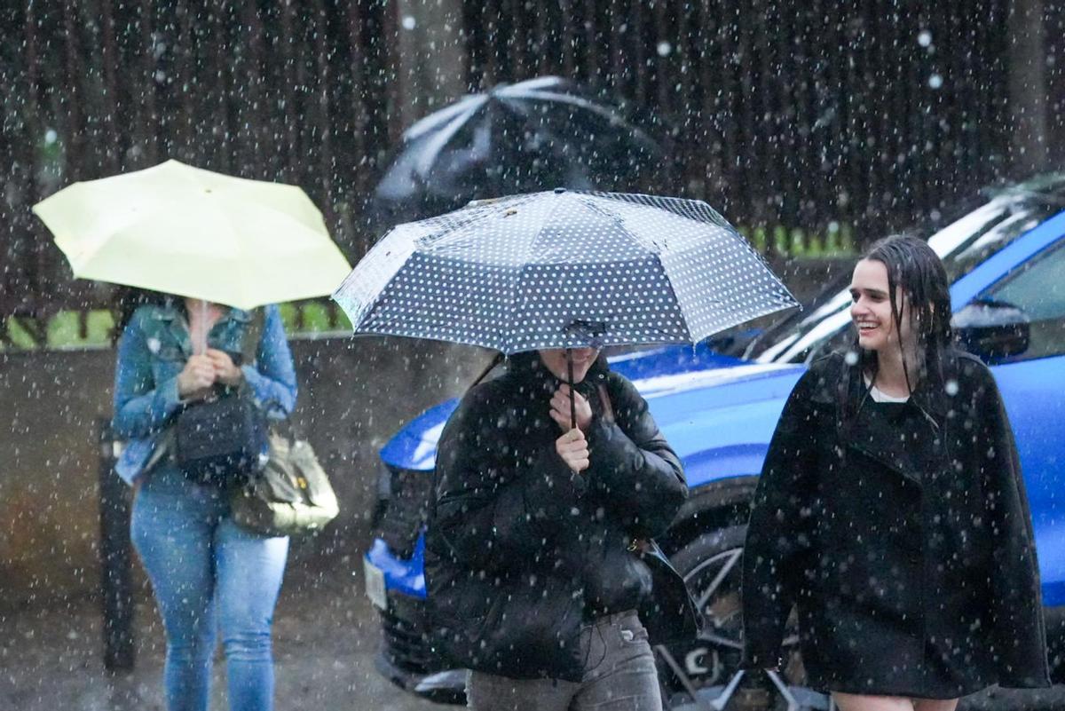 Las fuertes precipitaciones impactan en Barcelona Las fuertes precipitaciones impactan en Barcelona