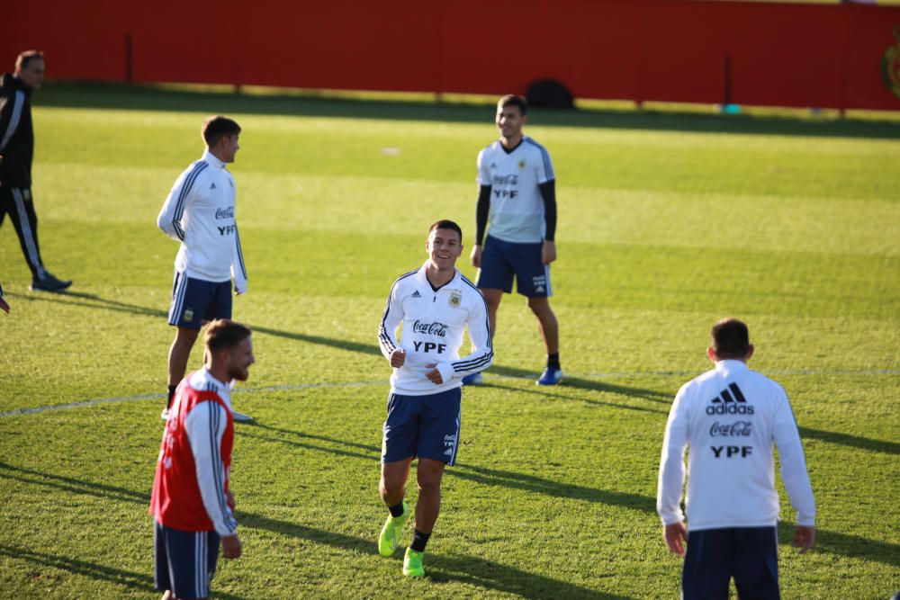 Segundo entrenamiento de la Argentina de Messi en Son Bibiloni