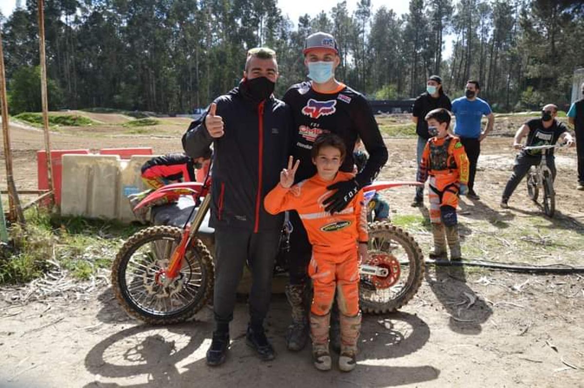 Daniel, con Rubén Fernández en el curso que impartió recientemente en Morgadáns.