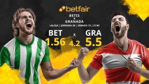 Real Betis Balompié vs. Granada CF: horario, TV, estadísticas, clasificación y pronósticos