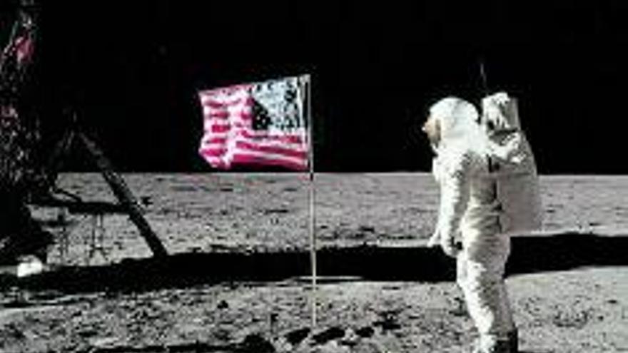 Buzz Aldrin, en la Luna, el 20 de julio de 1969.