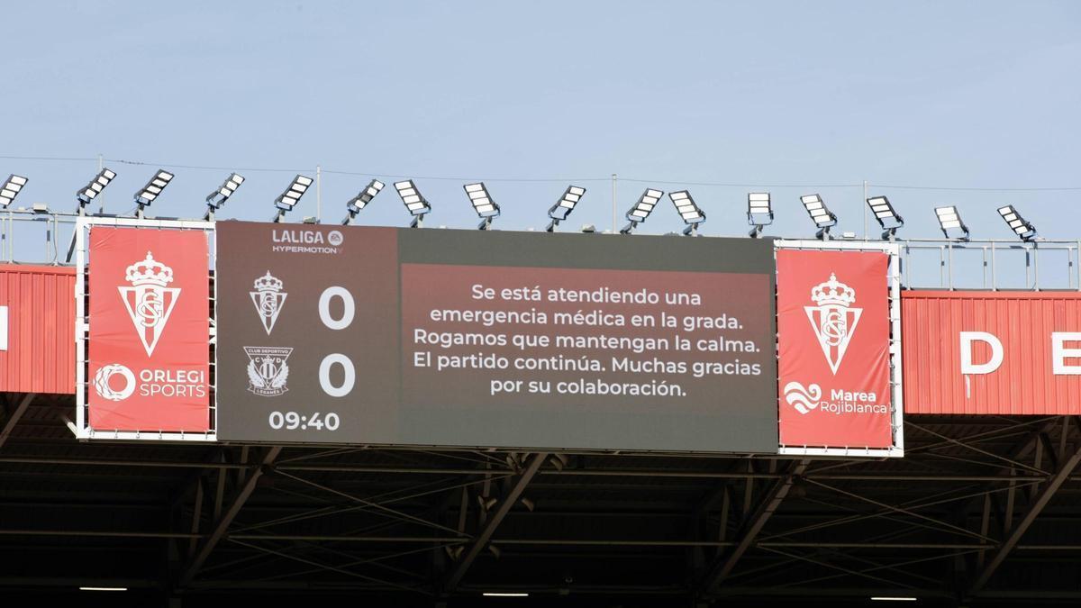 El mensaje del Sporting de Gijón al aficionado fallecido en El Molinón y "abonado desde hace 40 años"
