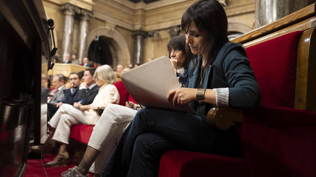 La líder de Aliança Catalana, Sílvia Orriols, en una imagen reciente en el Parlament.