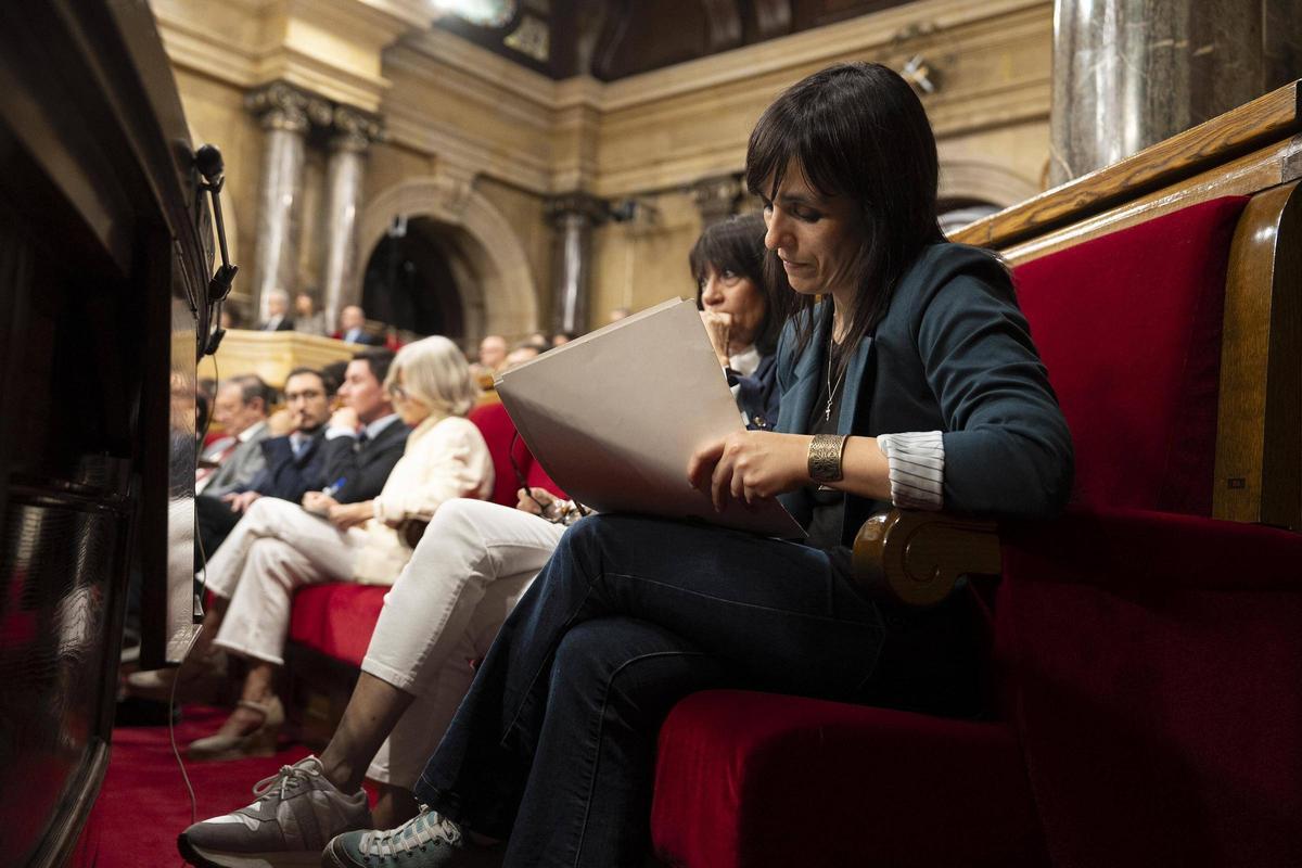 La líder de Aliança Catalana, Sílvia Orriols, en una imagen reciente en el Parlament.