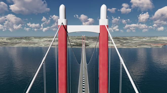 Turquía, puente colgante mas largo del mundo