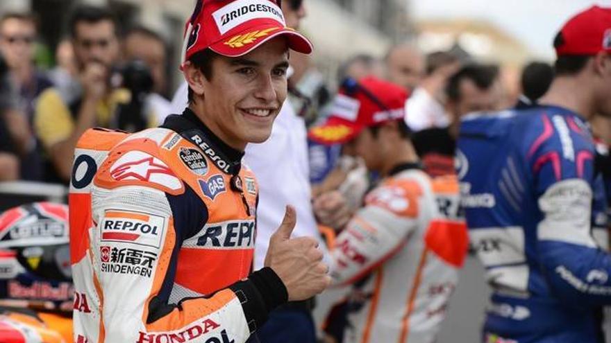 Márquez supera a Lorenzo por 10 milésimas en Motorland