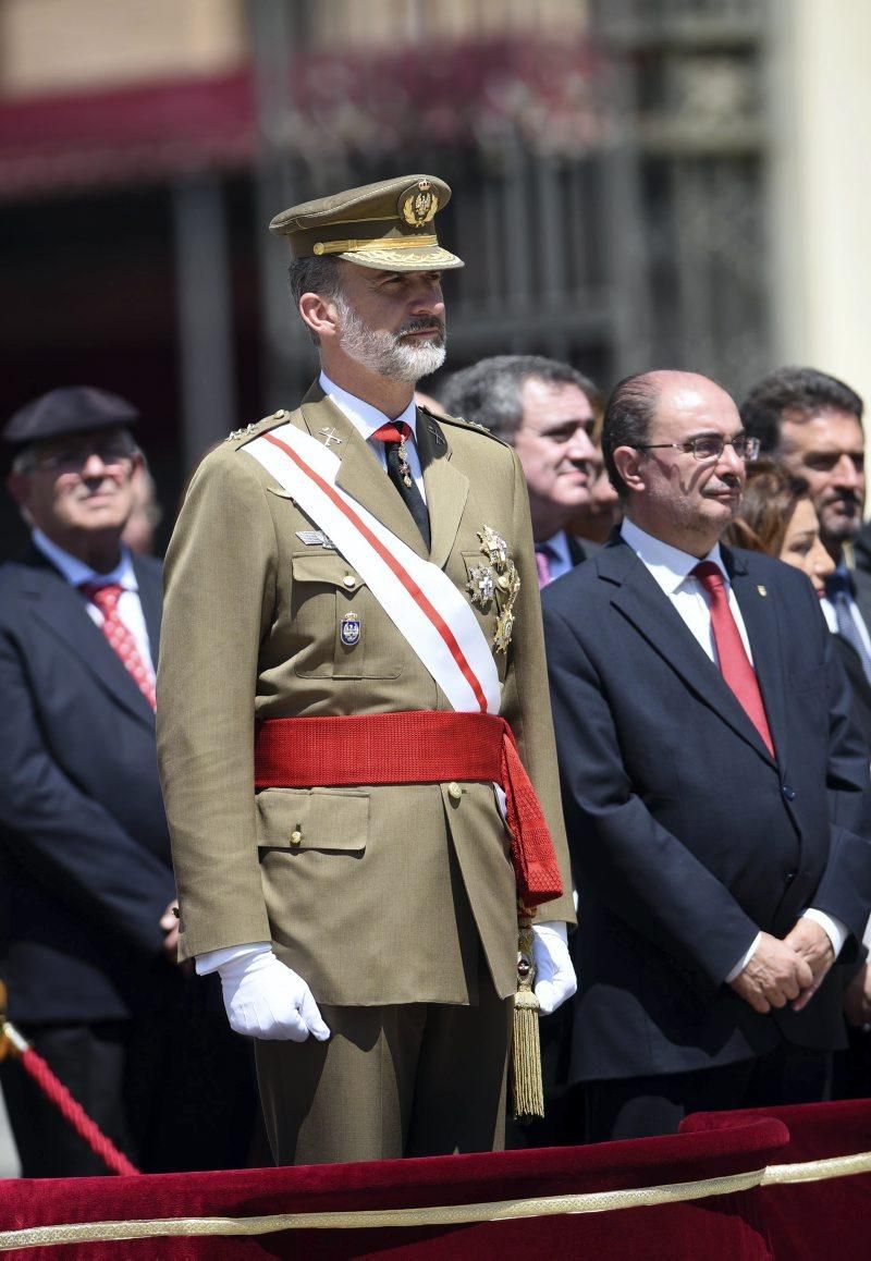 Visita de Felipe VI a la Academia General Militar de Zaragoza