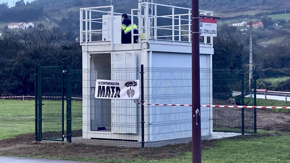 Estación oficial de medición de calidad del aire en el Lauredal