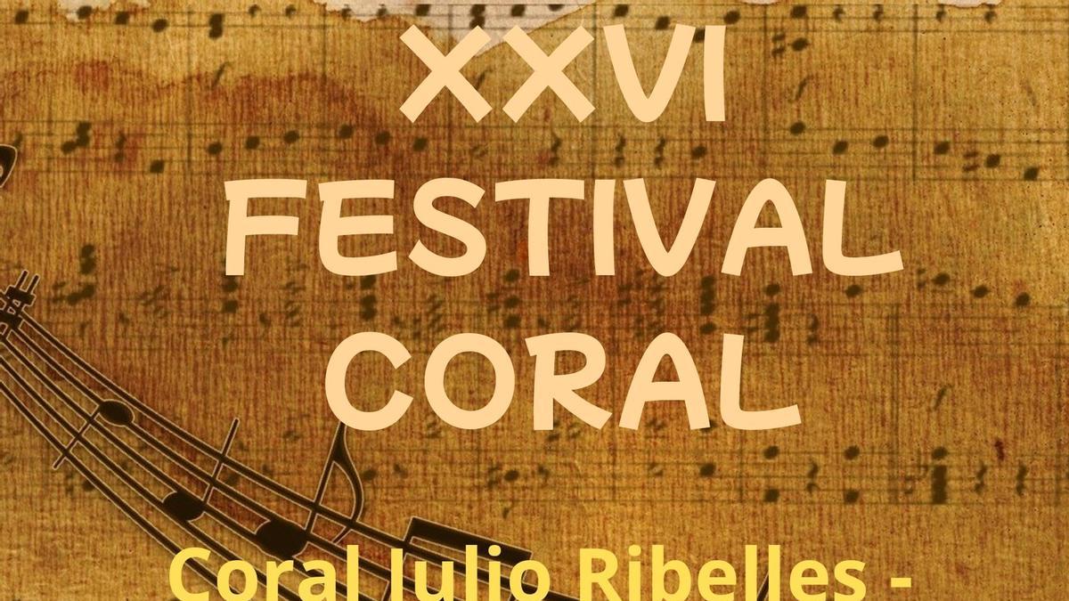 Cartel del Festival Coral de Xàtiva