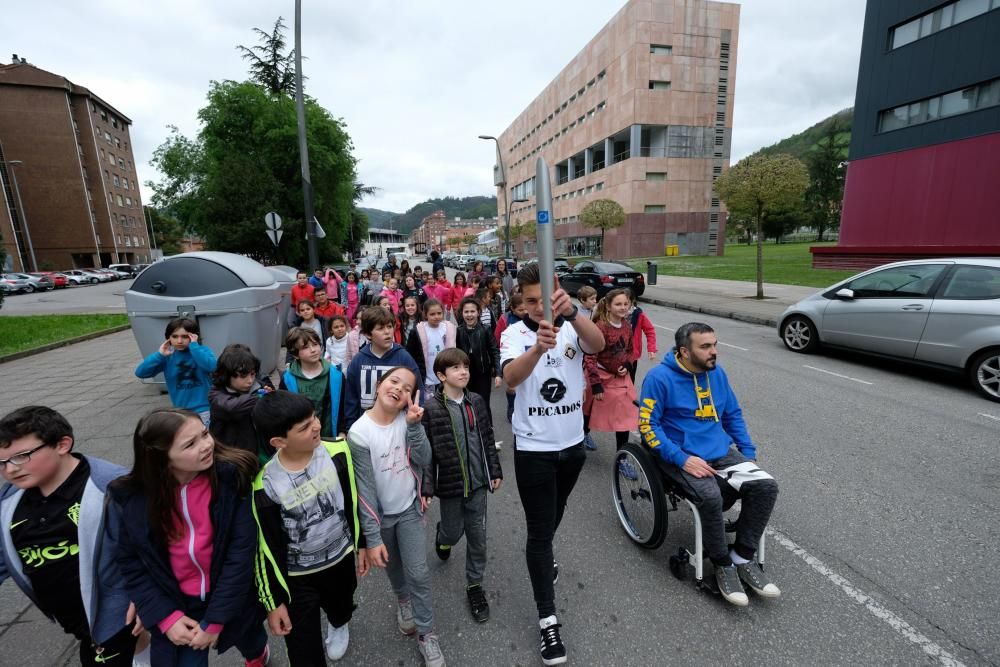 La antorcha olímpica llega a Mieres