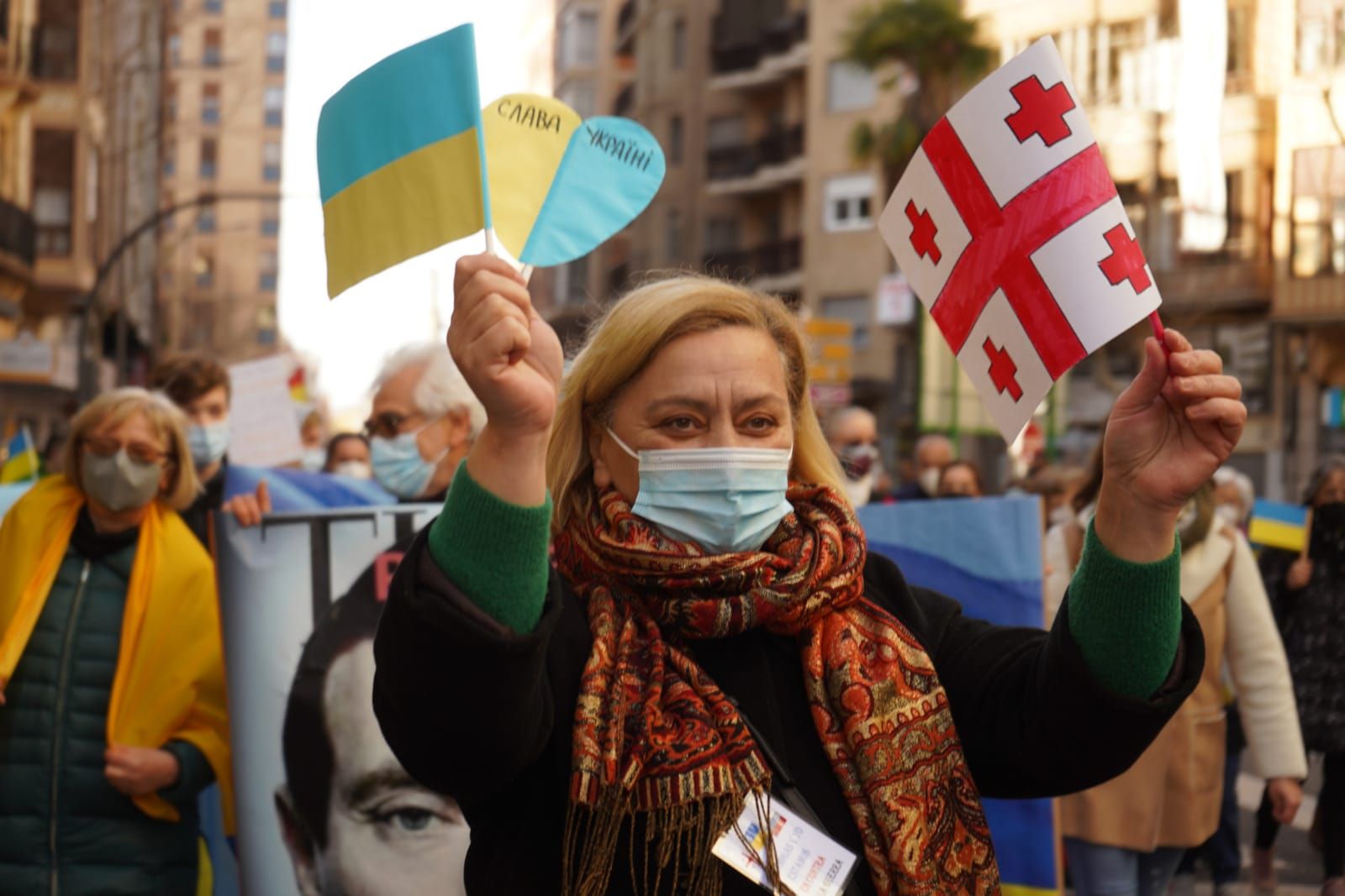 GALERÍA | Las mejores fotos de la manifestación en Zamora de la comunidad ucraniana contra la guerra