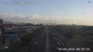 Tres accidentes complican el tráfico en Valencia en plena hora punta