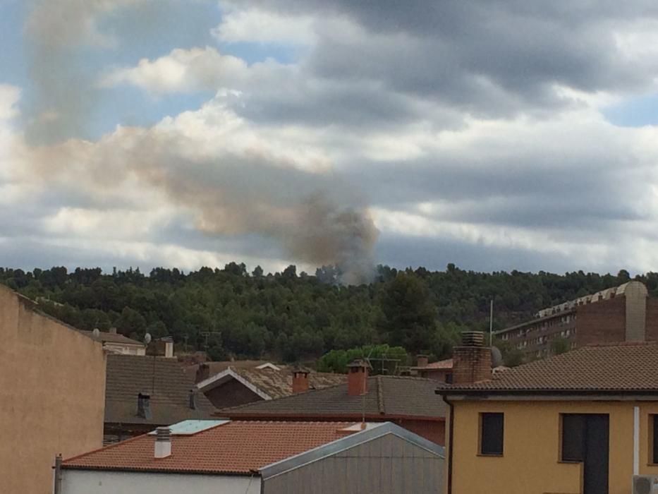 Segon incendi forestal a Artés