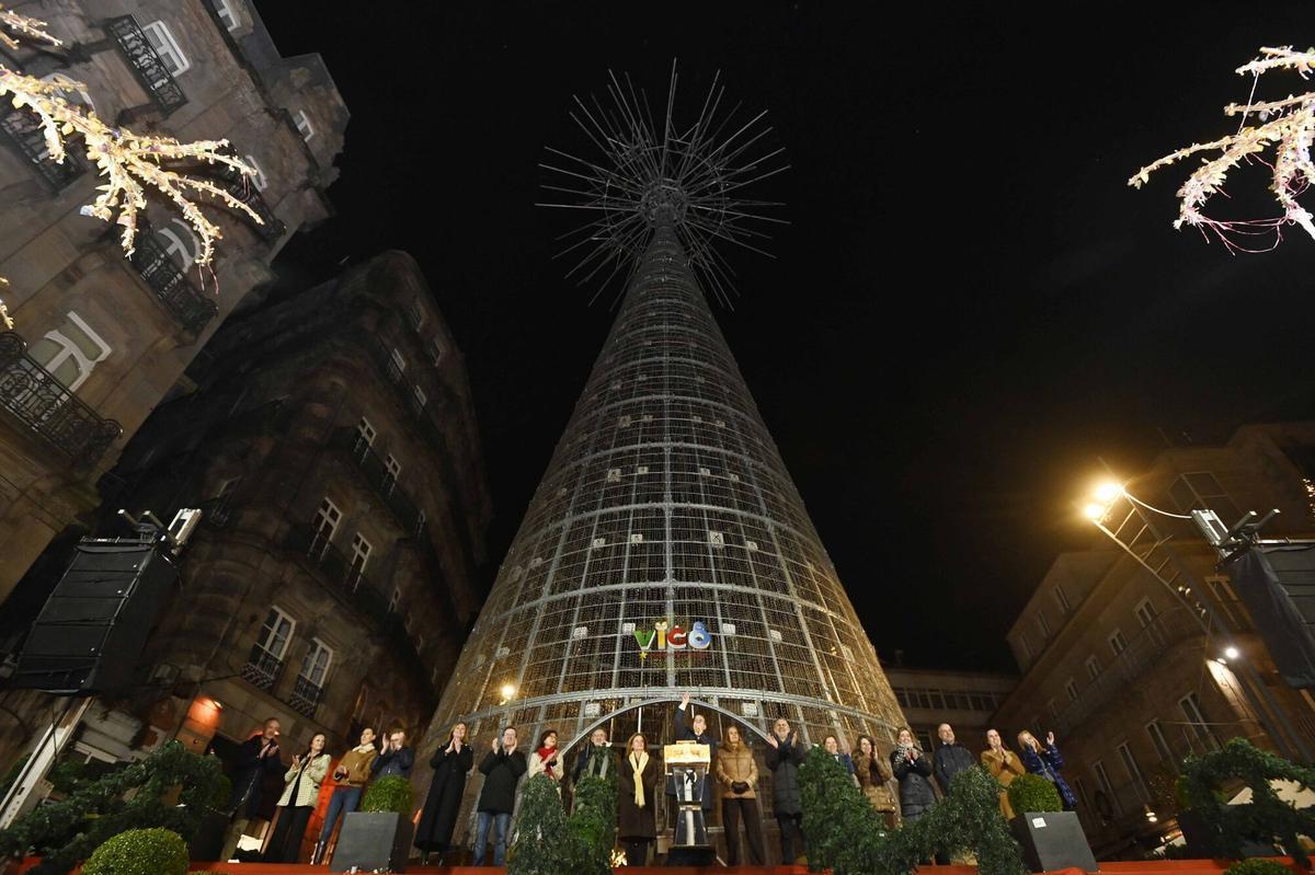Acto de apagado de las luces de Navidad de Vigo