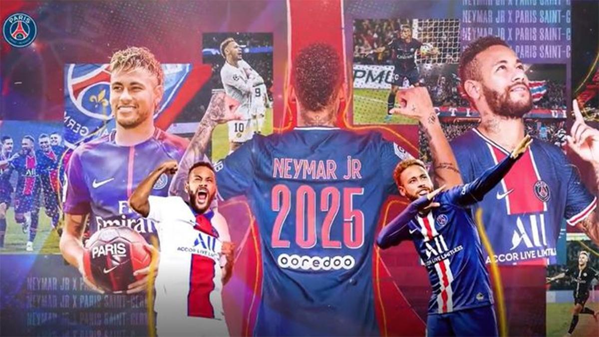 Neymar, en la promoción de la nueva camiseta del PSG pero también ¡Alves!