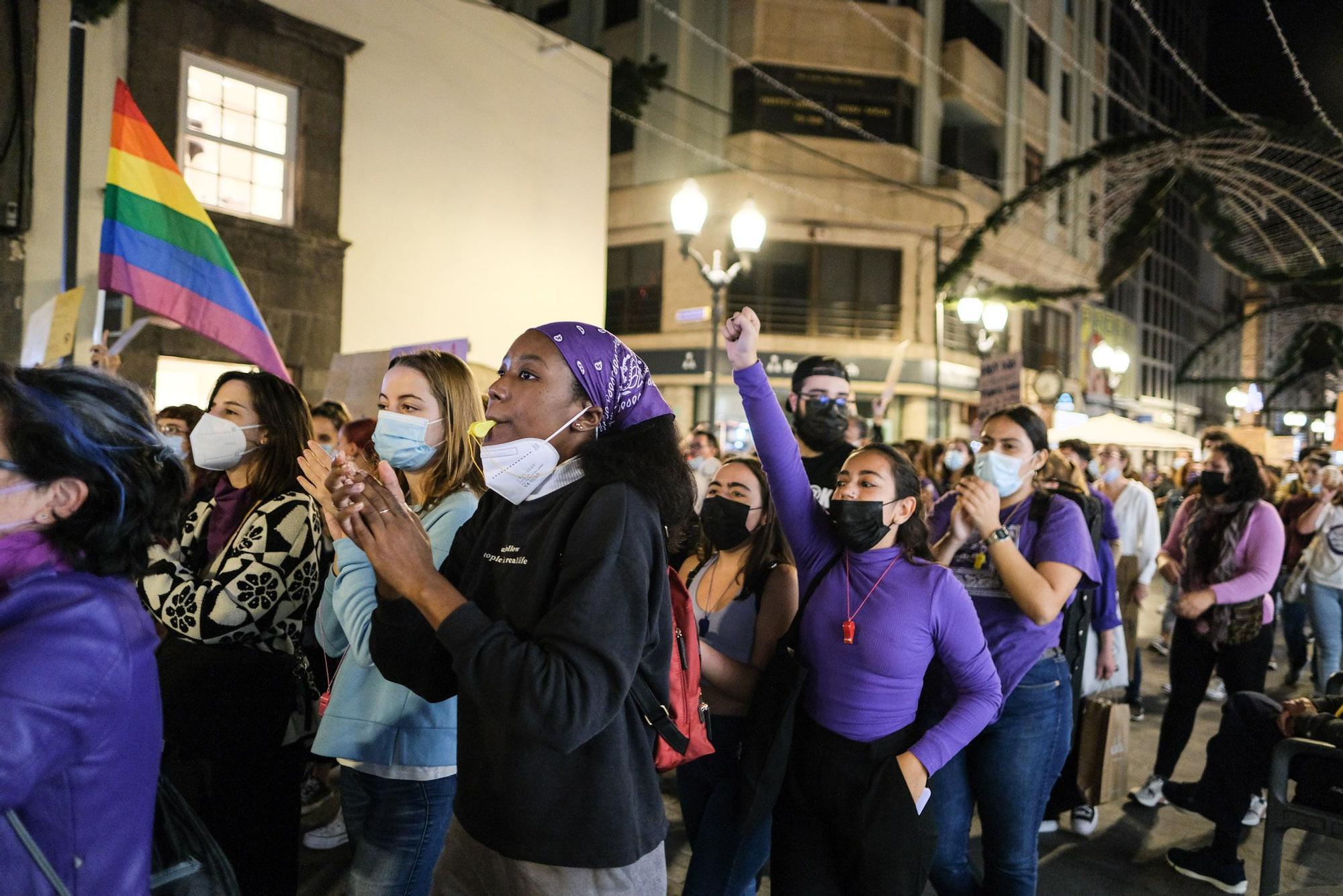 Manifestación del 25N en Las Palmas de Gran Canaria