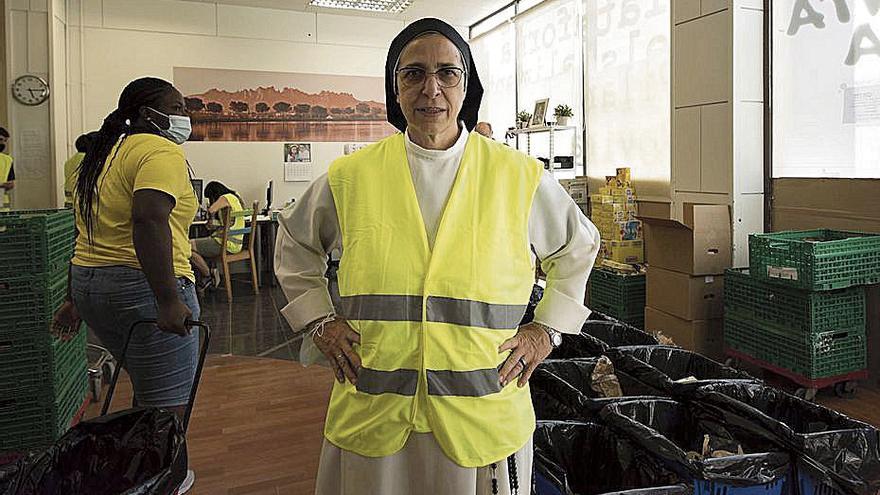 Sor Lucía Caram a la plataforma d’aliments