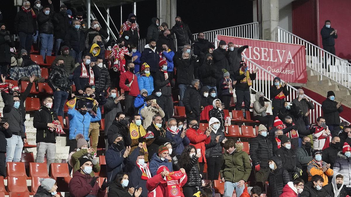 La victòria del Girona contra el Burgos a Montilivi en imatges