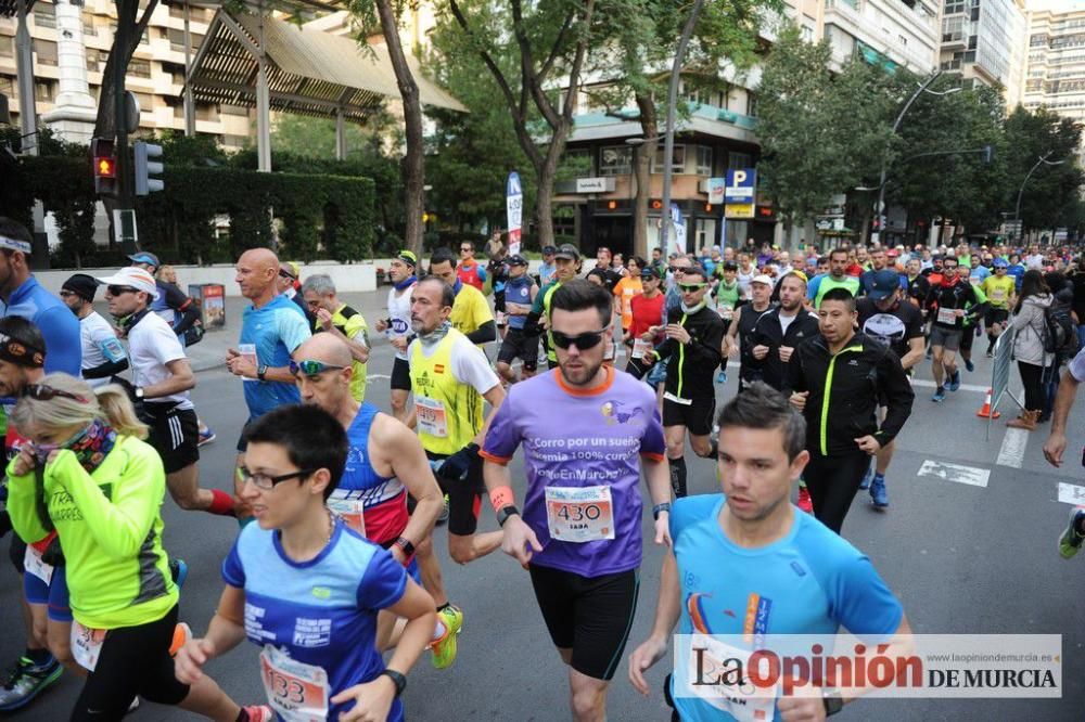 Murcia Maratón. Salida