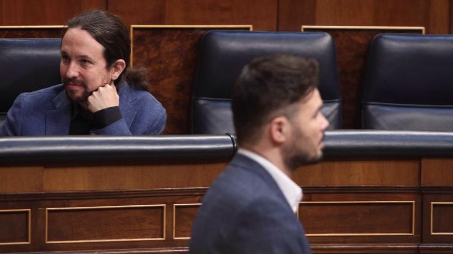 Pablo Iglesias y Gabriel Rufián