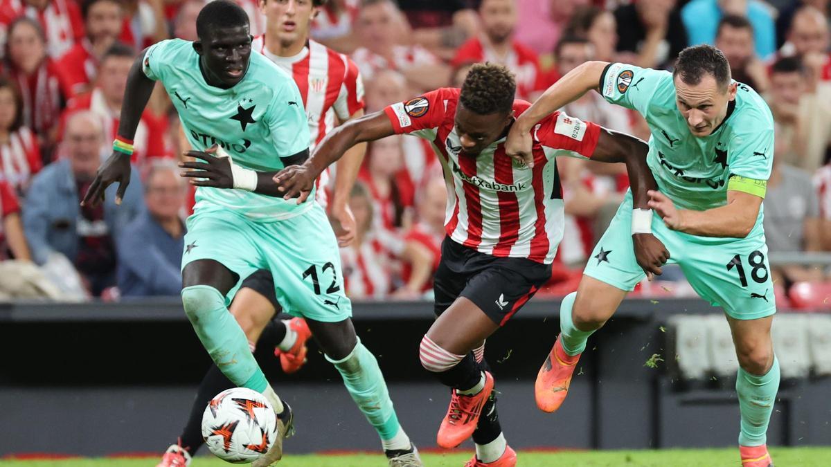 Resumen, goles y highlights del Athletic Club 1 - 0 Slavia Praga de la jornada 3 de la Europa League